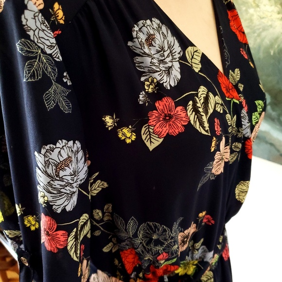 Beautiful flower print dress with pockets - Picture 6 of 6